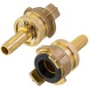 Poppstar Set of 2 Brass Suction and High Pressure Coupling