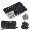 110 Pcs Cable Zip Tie Mounts Wire Cable Clips Organizer
