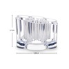 MOSIKER Acrylic Flower Shape Brush and Lipstick Holder with 12