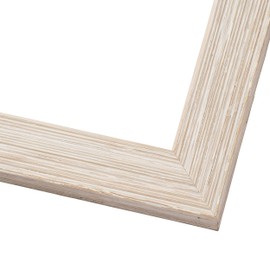 10x16 Distressed/Aged White Washed Wood Picture Frame - UV Acrylic, Foam Board Backing, & Hanging Hardware Included!