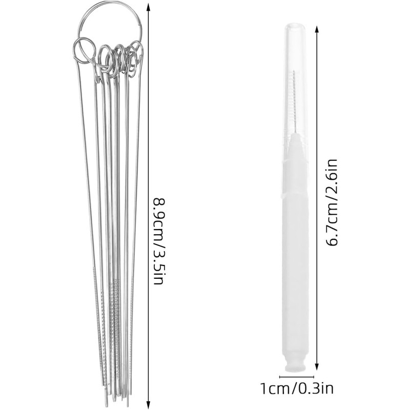 Kit Limpiador de Orificios de Ducha 20 Piezas y Agujas