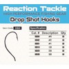 Reaction Tackle Dropshot Hooks - 2/0- Black