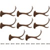 Midwest Craft House 8 CAST Iron Deer Antler Coat Hooks
