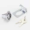 BANGSHOU 90 Degrees Keyed Door Lock Hasp Latch,Twist Knob Keyed