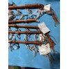 1 ONE Navajo talking stick 14" w/dangle beads & Stone