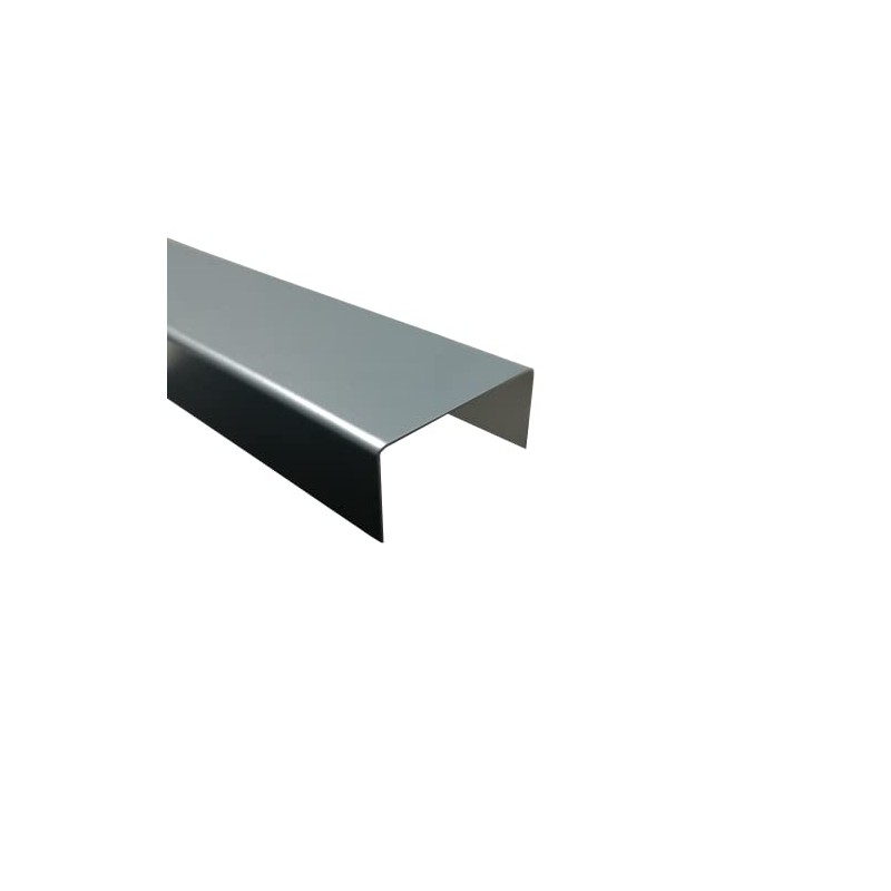 Cover Profile Aluminium Anthracite, 2000 mm U-Profile Decorative Exterior 20