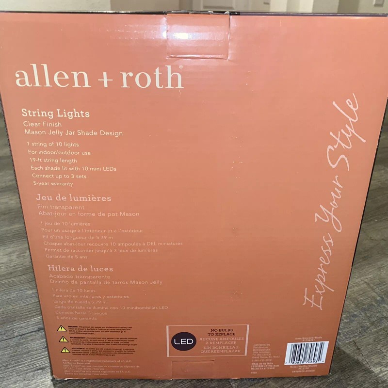 Allen + Roth Charming String Light LED Fairy Bulb Indoor/Outdoor