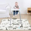 Zjyufy 2 in 1 Splash Mat for Under Highchair, 51