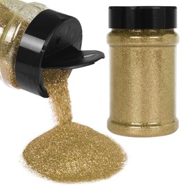 PIXGLITTER Extra Fine Gold Glitter, 1/96" Craft Resin Glitter Powder 5.29oz/150g PET Flakes Crafts Sequins for Nail Art, Hair, Epoxy Resin, Tumblers, Slime, Painting, Festival Decor
