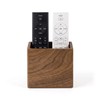 Wislist Remote Holder Hole-Free, Self-Adhesive Storage Wooden Box Small