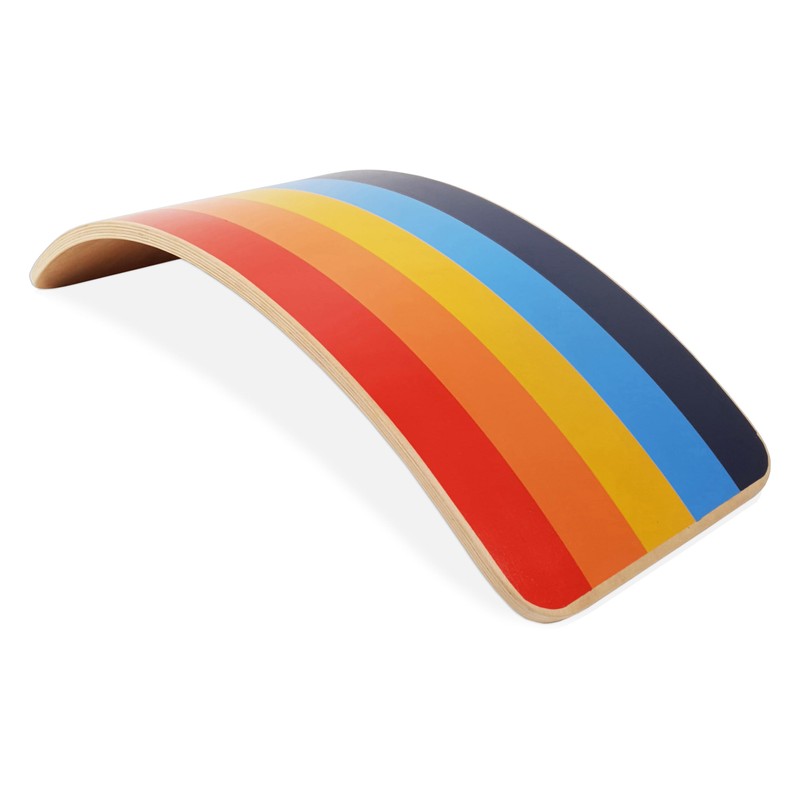 bee smart Wooden Balance Board- Wobble Board for Kids, Natural