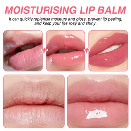 4 PCS Summer Lip Butter Balm Set, Instant Moisture Lip Mask Gloss for Anti-cracked Plumping for Women Men