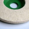 6-piece 125 mm x 22 mm wool felt polishing disc,