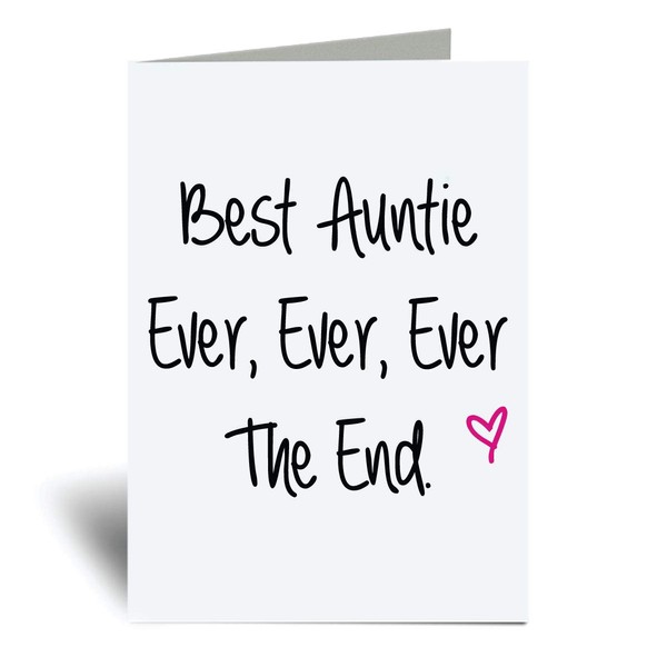 60 Second Makeover Best Auntie Ever Ever The End Greeting