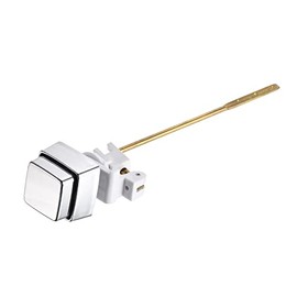 uxcell Toilet Flush Lever Handle, Push Button Toilet Tank Handle Replacement Universal Side Mount Toilet Trip Lever, Brass Lever