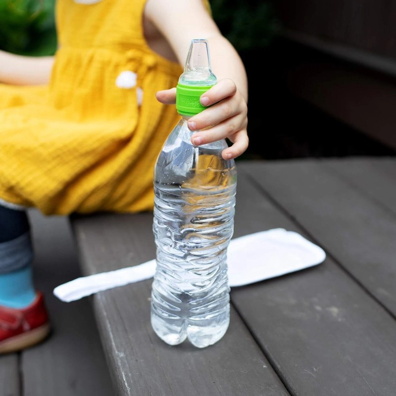 Green Sippy Cup Bottle Adapter Fits Standard Water Bottles Bpa