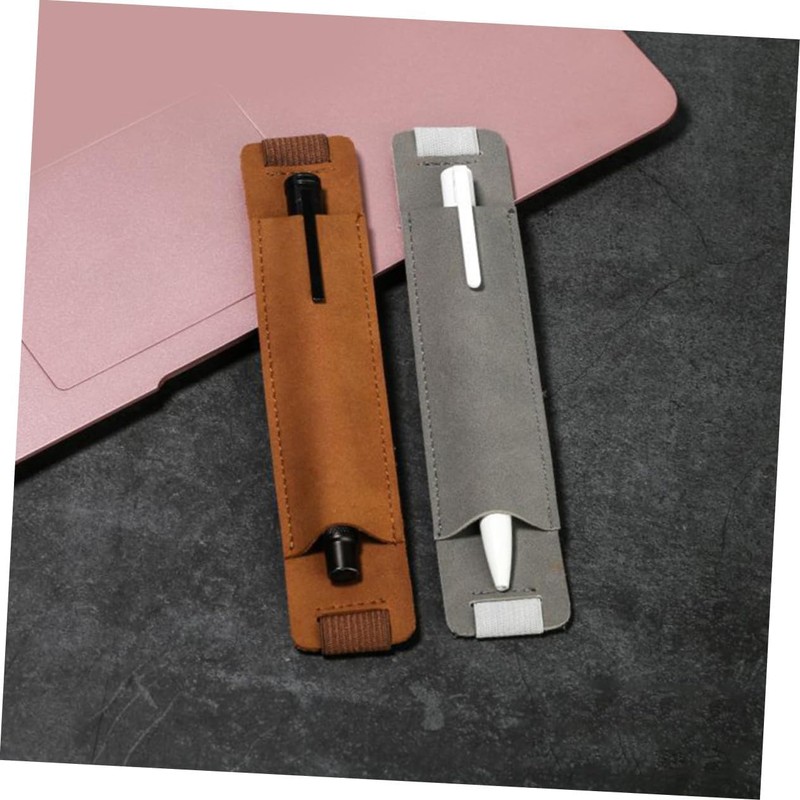 4 piezas Protector de Bolígrafo de Cuero Elástico para Cuadernos