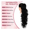 Extensiones Cabello Natural Clip Ondulado Coleta De Cabello