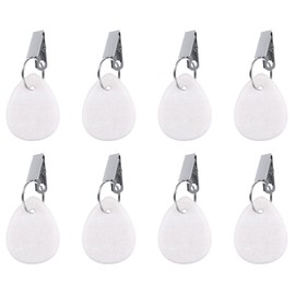 Getyjoe Pack of 8 Tablecloth Weights Outdoor Marble Tablecloth Weights Water Drops with Clamp for Tablecloth Outdoor Shower Curtain Weight Curtain Weight