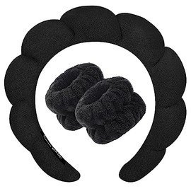 Zkptops Diadema Para Spa y Lavado Facial - Esponja de Cuidado de la Piel, Suave y Antideslizante - Aro Para El Cabello de Moda Para Mujeres y Niñas - Regalo Para El Día de la Madre