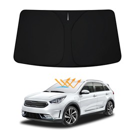 D-Lumina Winshield Sun Shade for Kia NIRO 2017 2018 2019 2020 2021 2022 2023 2024, Foldable Front Sun Shield Protector Blocks UV Rays, Window Sunshade Sun Visor Interior Accessory