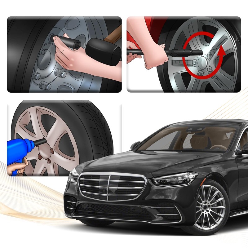 SamWinGear 7 Spline Lug Nut Socket Spline Lug Nut Key,