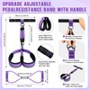 Upgraded Durable Pedal Resistance Band with Handle, 75LBS Adjustable 3