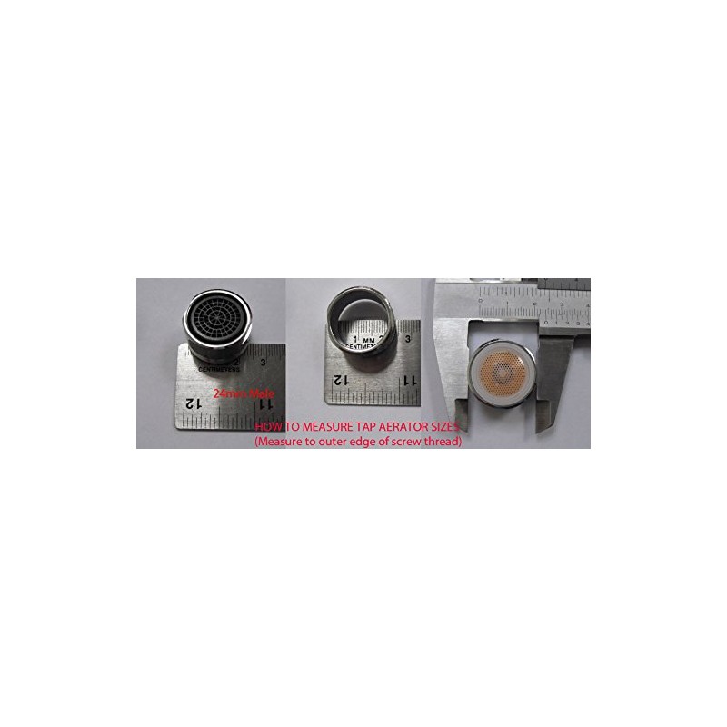 Replacement tap spout aerator nozzle - 22mm female thread (high