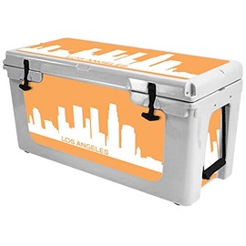 MightySkins (Cooler Not Included) Skin Compatible with RTIC 65 Cooler (2017 Model) - Los Angeles | Protective, Durable, and Unique Vinyl Decal wrap Cover | Easy to Apply | Made in The USA