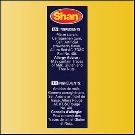 Shan Strawberry Custard Powder 7.05 oz (200g) | Flan en Poudre la Fraise | Rich & Creamy Dessert Mix | Perfect for Puddings, Ice Cream, Baking & More | Vegan Custard Powder | Custard Cream Powder | No Added Sugar