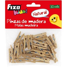 grafoplas 68005800 – Pack of 30 Mini Wooden Pegs, small), 1 Unit
