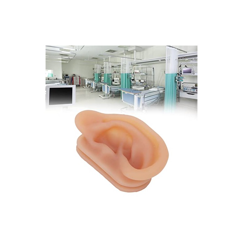 Modelo de Oreja de Silicona, para Práctica de Acupuntura y