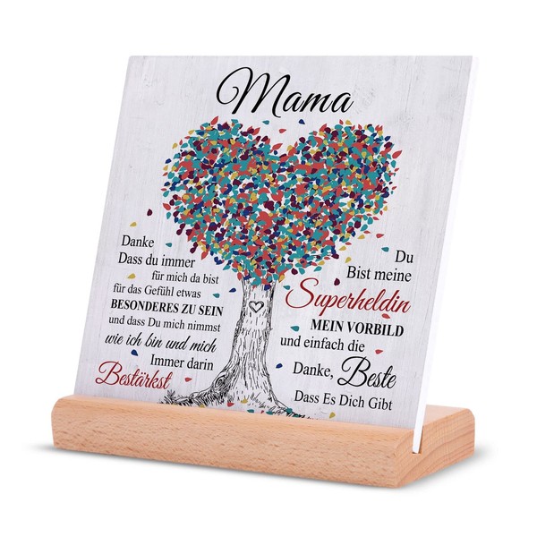 Niyewsor Gifts for Mum Christmas Acrylic Plaque Mum Gift from Daughter Son Christmas Gifts Birthday Gift Mother's Day Gifts for Mum, Mother