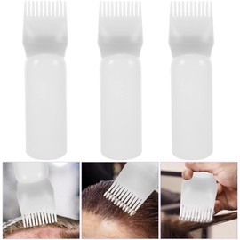 NOLITOY 3pcs Hair Dye Applicator Bottle Root Comb Easy Squeeze Hair Oil Applicator for Coloring Perming and Scalp Care Convenient and Versatile Tools