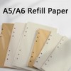 A5 Refill Pad Paper, 160 Pages/80 Sheets 6 Punched Holes