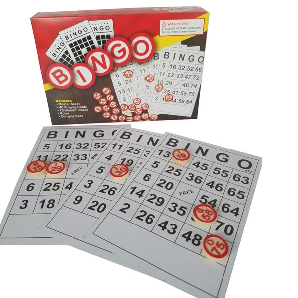 TOGETIC Bingo Original de la Suerte Bolos de Madera Puerto Rico