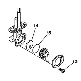 YAMAHA PETCOCK LEVER GASKET SEAL V-Star XVS650 XVS1100 TZ125 Road Star XV1600