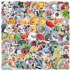 Ästhetik Tiere und Pflanzen Aufkleber 100 Stück Aufkleber für Laptop, Stoßstange, Wasserflaschen, Computer, Telefon, Schutzhelm, Autoaufkleber und Aufkleber, Erwachsene, Kinder, Teenager für Aufkleber