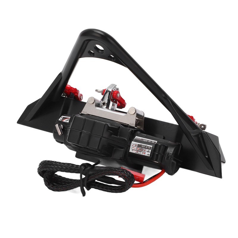 RC Front Bumper Winch Light Kit Iron Plastic High Hardness