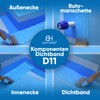 D11 Sealing tape, 10 mm - 50 Linear metres, blue,