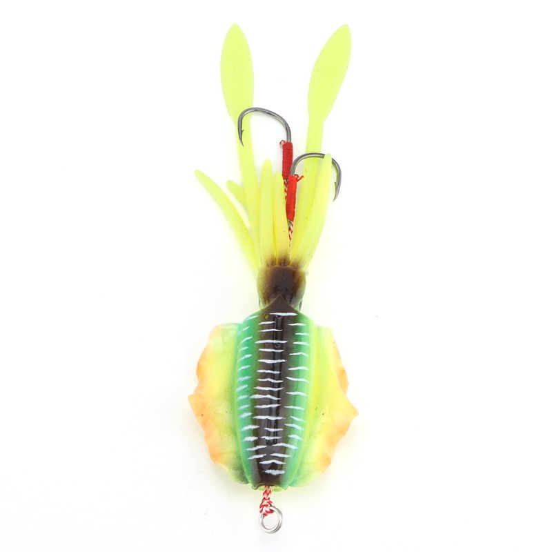 Fishing UV Squid Soft Lure Luminous Octopus Wobbler Bait Squid