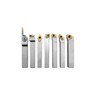 PAULIMOT 7 Piece Nickel Plated Turning Tool Set with Reversible