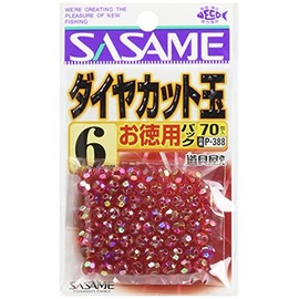 Sasame P-388 Tool Shop Value Diamond Cut Red #5