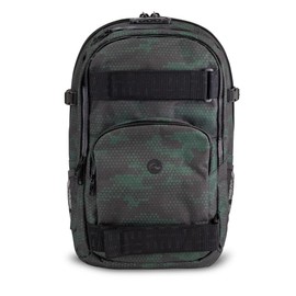 Skunk Nomad Skaters Backpack - Smell Proof - Weather Resistant- With Combination Lock (Hunter Green Digital Camo)