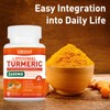 Uarcool Turmeric Curcumin Supplement 2400mg, with Black Pepper Extract for