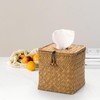 Tissue Box Cover Square, Seagrass Tissue Box Holder, Woven Facial