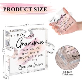 Lukiejac Gifts for Grandma Birthday Gifts for Nana First Time Grandma Gifts Grandmother Best Grandma Gifts Promoted to Grandma Gift for Thanksgiving Christmas Grandparents Day Gifts