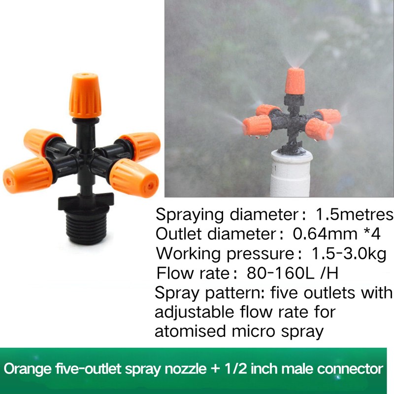 Garden Mist Drip Irrigation Dripper Adjustable Flow Rate Allround Garden
