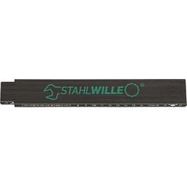 STAHLWILLE Folding Rule 2 m | Folding Ruler with 90 Degree Angle Locking | Duplex Scale with Decimal Numbers | Made in Germany
