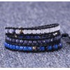 KELITCH Agate Wrap Bracelets Leather Adjustable Bracelets Boho Charm Bracelet